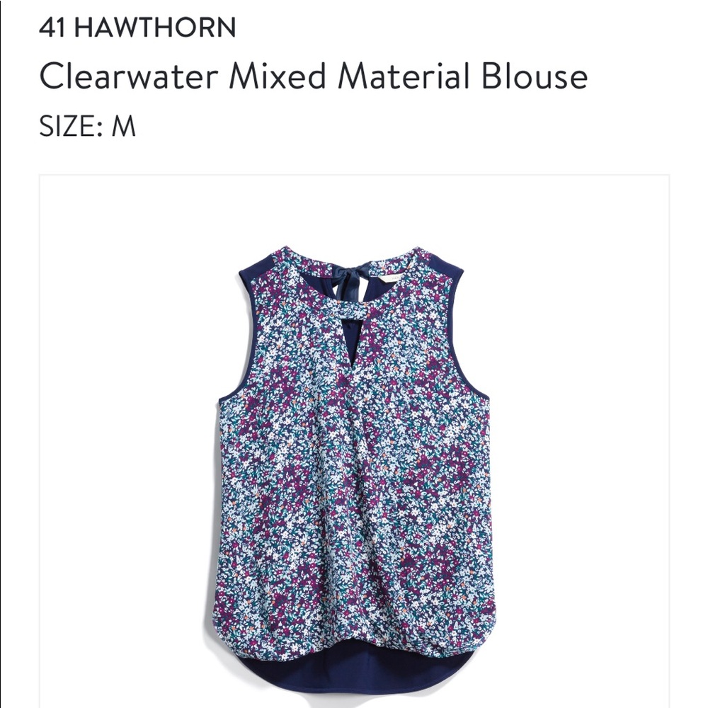 Stitchfix Clearwater Mixed Material Blouse
